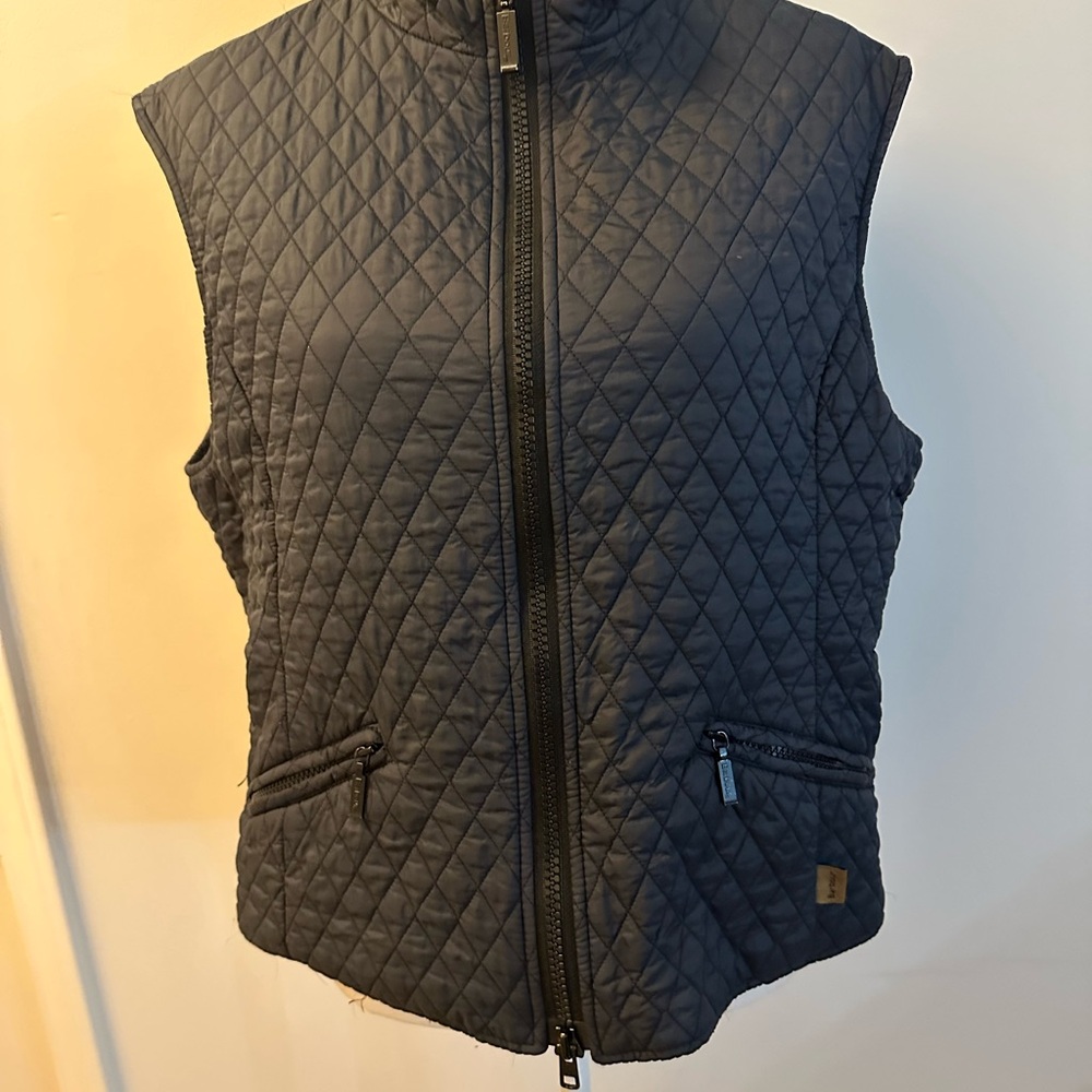 Barbour Quilted Navy Vest size 14 GUC - Picture 2 of 16